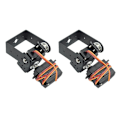 Pikkukuva 5 / 5: 2x Servo-teline 2 Dof Kit Gimbal W/ 2 Mg996 Servo RC-robotille ja älyautolle