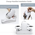 Miniatyrbillede 4 af 5: Oculus Quest 2 VR Headset og Controller Opladningsdock Stativ