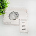 Miniatyrbillede 2 af 2: DIY PVC-platform med hegn og stige til gnaverbur - til mus, chinchilla, hamster