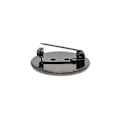 Miniatyrbilde 4 av 5: 2x10 stk 25mm Brosje-Making Blanke Cabochon Bezel Innsatser for Merker Svart