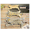 Miniatyrbild 5 av 5: Gepard Plyschdjur Leopards Nalle Leksaker Present Till Flickor Pojkar