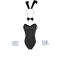 Miniatyrbilde 1 av 4: Bunny-kostyme for kvinner Bunny Girl Senpai Cosplay Endelt Bodysuit Skjørt + Krage + Ermeringer + Hodeplagg One Size Fits All