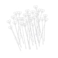 Miniatyrbilde 4 av 4: 100 stk KortHoldere Bordnummerholder Blomsterdekor Meny Memo Klips