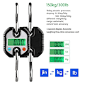Miniatyrbilde 3 av 5: Kranvekt 150 kg Dobbel Nøyaktighet Elektronisk Digital Hakervekt Mini LCD Loop