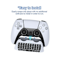 Pikkukuva 3 / 4: 3,5 mm langaton näppäimistö Bluetooth-yhteensopiva 3.0 ohjain Chat Pad Sonyn Playstation 5 -ohjaimelle Mini-näppäimistö