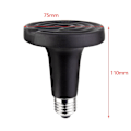 Miniatyrbillede 3 af 5: E27 Reptil Varmelampe Infrarød Varmelampe Pære Dia.75mm 50w 220v-240v
