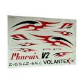 Miniatyrbillede 1 af 3: VolantexRC Phoenix V2 759-2 2000mm Vingespænd RC Flyvemaskine Reservedel Mærkater 1 Styk