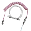 Pikkukuva 1 / 5: Mekaniikan näppäimistö kierteinen kaapeli Wire Type C - USB-kaapeli Pilot Coiling -kaapeli pelikäyttöön tarkoitettujen näppäimistöjen lisävarusteille, vaaleanpunainen