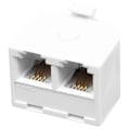 Miniatyrbild 5 av 5: 2-vägs 6P4C RJ11 Modulär Telefonväggadapter och Delare för Fastnätstelefon