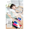 Miniatyrbild 3 av 4: LED spegelklocka, mini digital väckarklocka, bordsklocka, med snooze-funktion, 3 justerbara ljusstyrkor, automatisk anpassningsbar bakgrundsbelysning