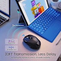 Miniatyrbild 3 av 5: HOTWEEMS D-09 Trådlös Mus för Laptop - Ergonomisk Plus Dator USB Trådlös Mus, Ergo Grepp, Lightspeed 5-nivåer 2400 DPI, 16 Månader Batteri, Bärbar