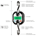 Miniatyrbilde 2 av 5: Kranvekt 150 kg Dobbel Nøyaktighet Elektronisk Digital Hakervekt Mini LCD Loop