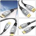 Miniatyrbild 2 av 4: DisplayPort-kabel 2m 1.4 Version DisplayPort-förlängningskabel Kabeltillbehör