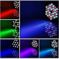 Miniatyrbild 2 av 5: Enkel Spotlight36 LED-spotlight, PAR-spotlight, Disco-ljus, DJ-strobljus, Scenbelysning, Lampa, RBG-mixer, 36W, DMX-ingång/utgång Enkel spotlight