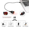 Miniatyrbilde 3 av 5: Smart LED Baklykt USB Ladbar Sykkel Baklys Bremsesensor Sikkerhetsvarsel Sykkellys R24