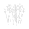 Miniatyrbilde 3 av 4: 100 stk KortHoldere Bordnummerholder Blomsterdekor Meny Memo Klips