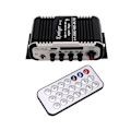 Miniatyrbillede 1 af 5: - V11 Bluetooth Forstærker 2-kanals Super Bass Lydforstærker Med Fjernbetjening Tf Usb Fm 85db Mp3 Fm Radio