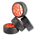 Miniatyrbilde 2 av 4: 4 stk 1/8 Buggy Dekk med Felger 17mm Hex Drive Nav For RC Offroad Bil Hpi Traxxas Dekk Tilbehør
