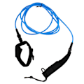 Miniatyrbillede 1 af 5: Surfbræt Leash Surfing Leash String Ben Reb Cord Kalv Leash 8 fod Blå