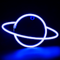 Pikkukuva 1 / 5: 2024 Uudet Neon-kyltit Planeettavalot Makuuhuoneen Seinäkoristeeksi Paristo- ja USB-virralla Esteettinen Led-neonvalo