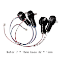 Miniatyrbillede 2 af 5: 4x Motordele DIY Tilbehør RC Quadrotor Reservedele til P1 E525 Helikopter