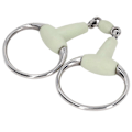 Miniatyrbilde 4 av 4: 125mm Rustfritt Stål Heste Snaffle Bit med Ruller for Hageavl og Ridning