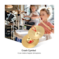 Miniatyrbild 5 av 5: Crash-cymbal, 2-pack Hand Pool Percuss Instrument Leksak för Vuxna