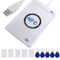 Miniatyrbillede 1 af 5: NFC-læser ACR122U USB Kontaktløs Smart IC-kortlæser og -skriver Smart RFID-kopieringsenhed UID