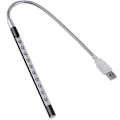 Miniatyrbillede 1 af 5: Led Usb Lys Natlampe Lys Til Laptop Tastatur Lys Svanehals Lys Computer Lys Stick Dæmpbar Berøringskontakt (sort)