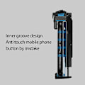 Miniatyrbillede 3 af 5: Sort 1 Sæt Praktisk Hjælpe-Spilcontroller-Knap Telefonholder Gamepad Triggers Foldbar