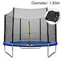 Miniatyrbild 1 av 5: Barnens 6ft Trampolin Nät med Dragkedja Dörr Inhägnad (exklusive hopfällbara sängar)