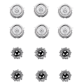 Miniatyrbilde 1 av 5: 6 stk SH50/52 erstatningsblad for 5000 elektriske barbermaskiner, s5370, s5660, s5590, s5290