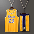 Miniatyrbilde 1 av 5: Herre Basket Jersey, 23 Lakers Jersey Skjorter, Fashion Basket Jersey, Gave Til Basket Fans, Gul xl
