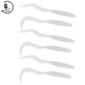 Miniatyrbilde 4 av 5: 11cm Myke Plast Kunstige Fiske Agner Grub Worm Agner Fiskeutstyr - 6 stk (Lysende)