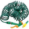 Miniatyrbilde 1 av 2: Slange for hage, spiralformet vannslange, vanningsslange, spiralformet, sammenrullbar slange for vanning, bilvask (10 m)