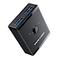 Miniatyrbilde 5 av 5: Kvm Usb Hub 3.0 Switcher Selector Kvm Switch For Pc Tastatur Mus Skriver 1 Pc Deling 2 Enheter