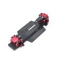 Pikkukuva 1 / 5: 2 KPL Päivitetty Metallinen Etu- ja Takavaihteisto Wltoys 1/28 284131 284161 K979 K989 K969 Drift RC Autoihin