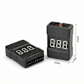 Miniatyrbillede 3 af 4: BBX1-8S Batterispændingstester Måler Lavspændingsalarm Buzzer Til 1~8S Lipo Batteri til RC Drone Fly