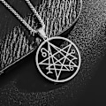 Miniatyrbillede 3 af 5: Necronomicon H.P. Lovecraft Miskatonic Eldestegn Azathoth Call of Cthulhu Halskæde til Mænd Rustfrit Stål Halskæder Smykker