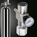 Miniatyrbilde 5 av 5: CO2 Trykkregulator, 2 i 1 Mini CO2 Gassregulator Sodavann Trykkmåler Med 3/8 tommer Til TR21.4 Adapter For Sodastream