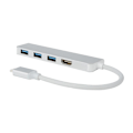 Pikkukuva 5 / 5: Type-C - 3-port USB3.0 HDMI-keskitin, tukee 4K, hopea