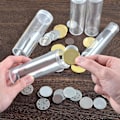 Miniatyrbilde 5 av 5: Transparent Perletube Perleholder Tube Robust Perlebeholder med Lopp 32mm