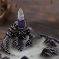Miniatyrbillede 2 af 5: Dragerefluks Røgelsebrænder Med Refluks Røgelse Keramiske Kegler Røgelseholder Drager Bjerg Drager