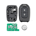 Miniatyrbillede 1 af 5: Pcf7961m 4a Chip 2 Knapper Bilnøgle Til Renault Sandero Dacia Logan Lodgy Dokker Duster Trafic Clio4 Master3 Bilnøgle