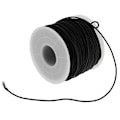 Pikkukuva 5 / 5: 2x venyvä elastinen naru, lanka-ranneke korujen valmistukseen, musta 0,8 mm