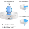 Miniatyrbilde 2 av 5: Elektrisk roterende displaystativ, 360 graders roterende displaystativ, 3 hastigheter, 3 visningsvinkler