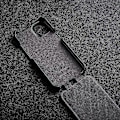 Miniatyrbillede 3 af 5: MELKCO iPhone 15 Etui - Anti-Drop Vertikal Flip Ægte Ko-Læder + PC Cover