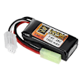 Pikkukuva 1 / 5: ZOP Power 2S 7.4V 1000mAh 25C LiPo Akku T-liittimellä RC-autolle Lentokone Helikopteri FPV Racing Droneen