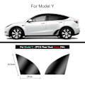 Miniatyrbillede 1 af 4: Sort TPU Bilkrop Beskyttelsesfilm Usynlig Til Tesla Model 3/Y 2017-2023 Forreste Bageste Dør Udvidet Transparent Bilbeklædningssæt