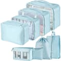 Miniatyrbild 1 av 5: 8-pack Organizer Set för Resväskor, Förvaringsväskor, Packkuber, Resväskor, Presenter Blå Blue